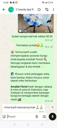 Testimonial Standing Flower lebakasih