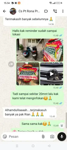 Testimonial Papan Bunga lebakasih