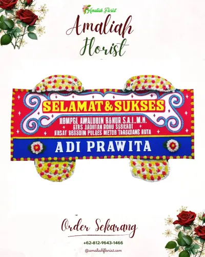 Karangan Bunga Ucapan Selamat lebakasih